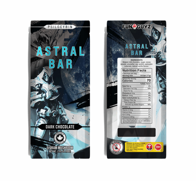 Shrooms Chocolate 5g Astral Bar