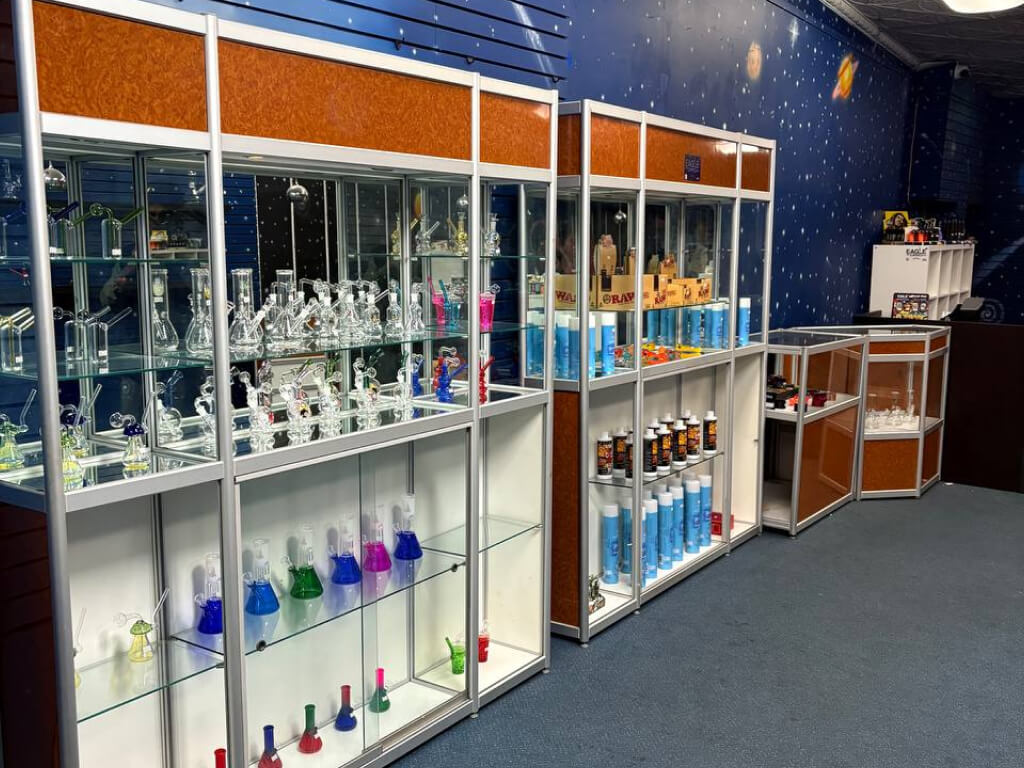 Products in the interior at Funguyz - Magic Mushroom Dispensary in St. Catharines