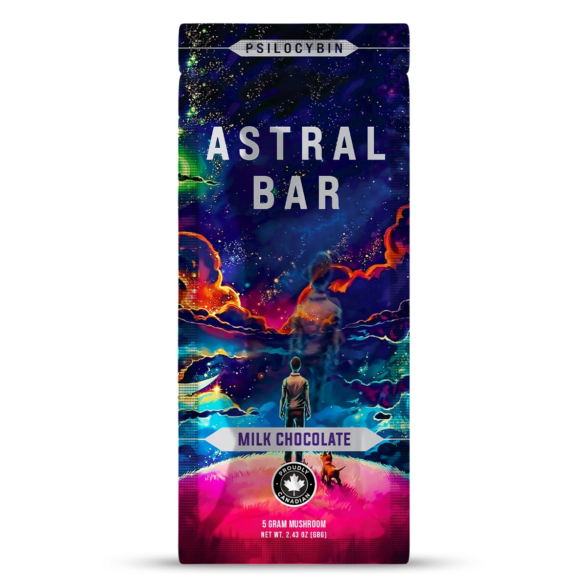 Astral Bars - Milk Chocolate- Psilocybin Chocolate 5 G