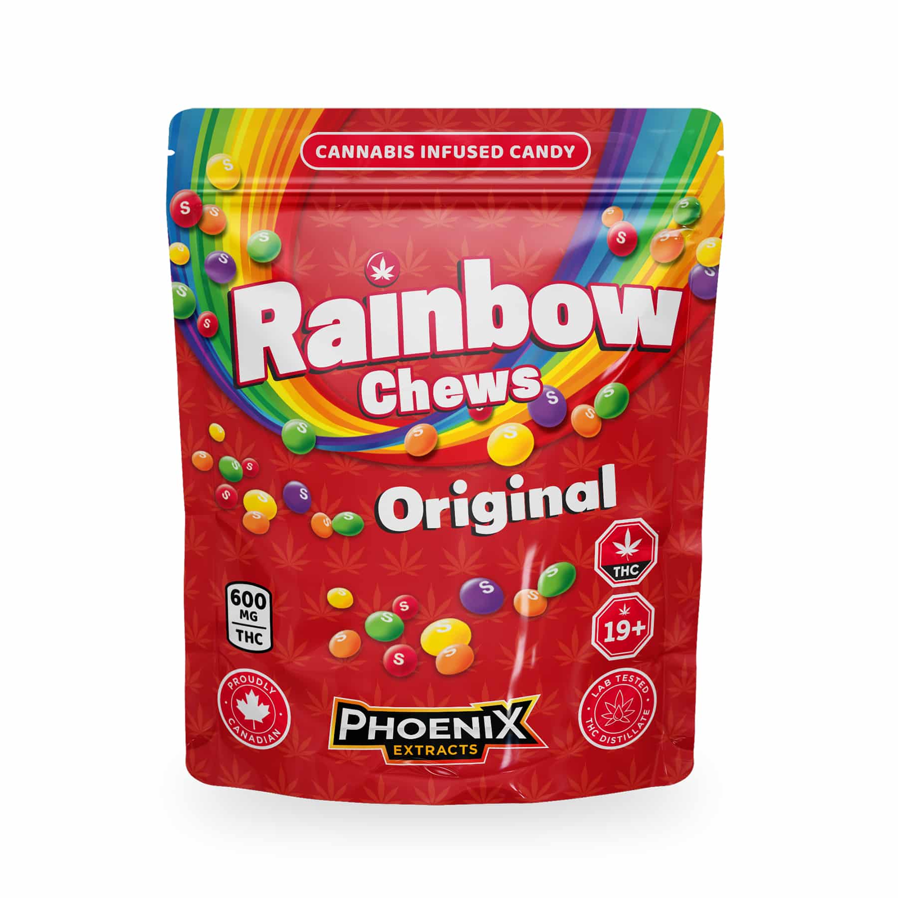 THC Candy - Rainbow Chews - 600 MG - Phoenix Extract