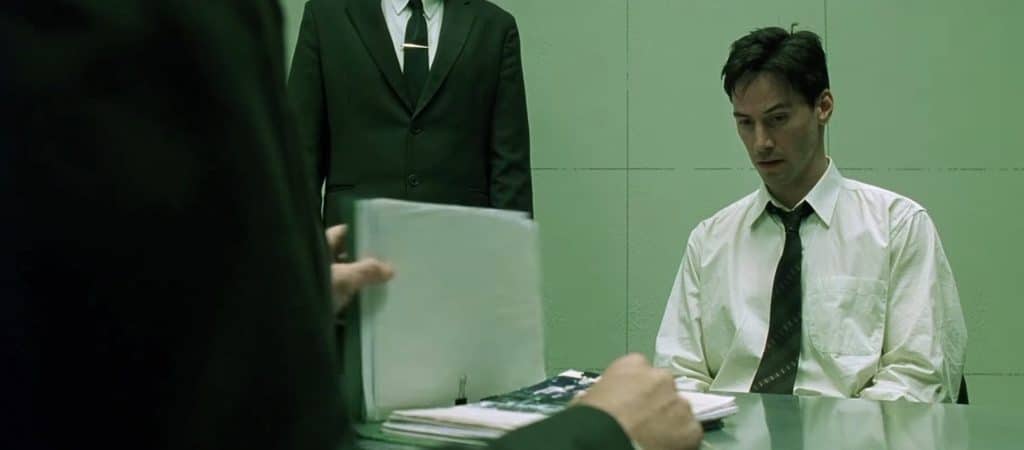 Una escena de la película Matrix