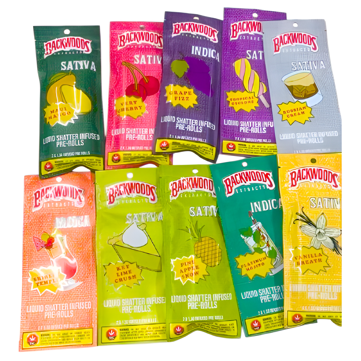 Backwoods Extracts Liquid Shatter Infused Pre-Rolls