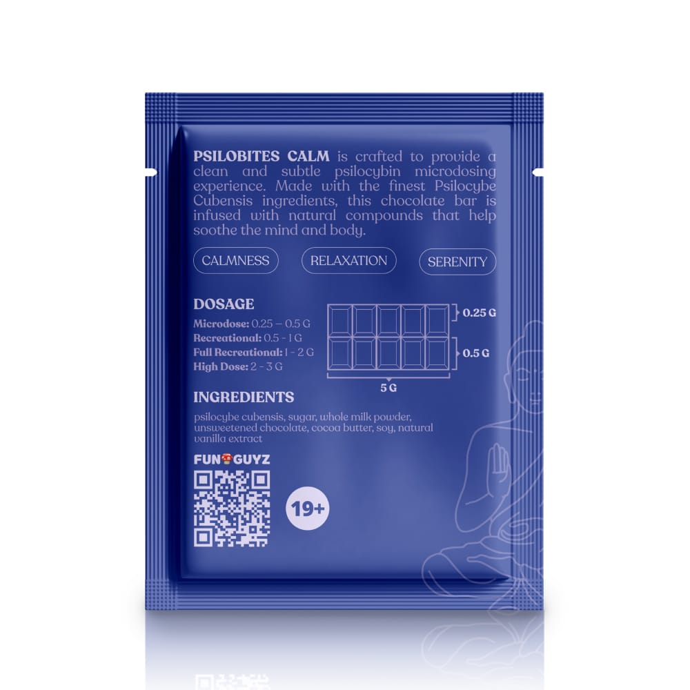 Psilobites Calm 5 G - Psilocybin Chocolate Bar