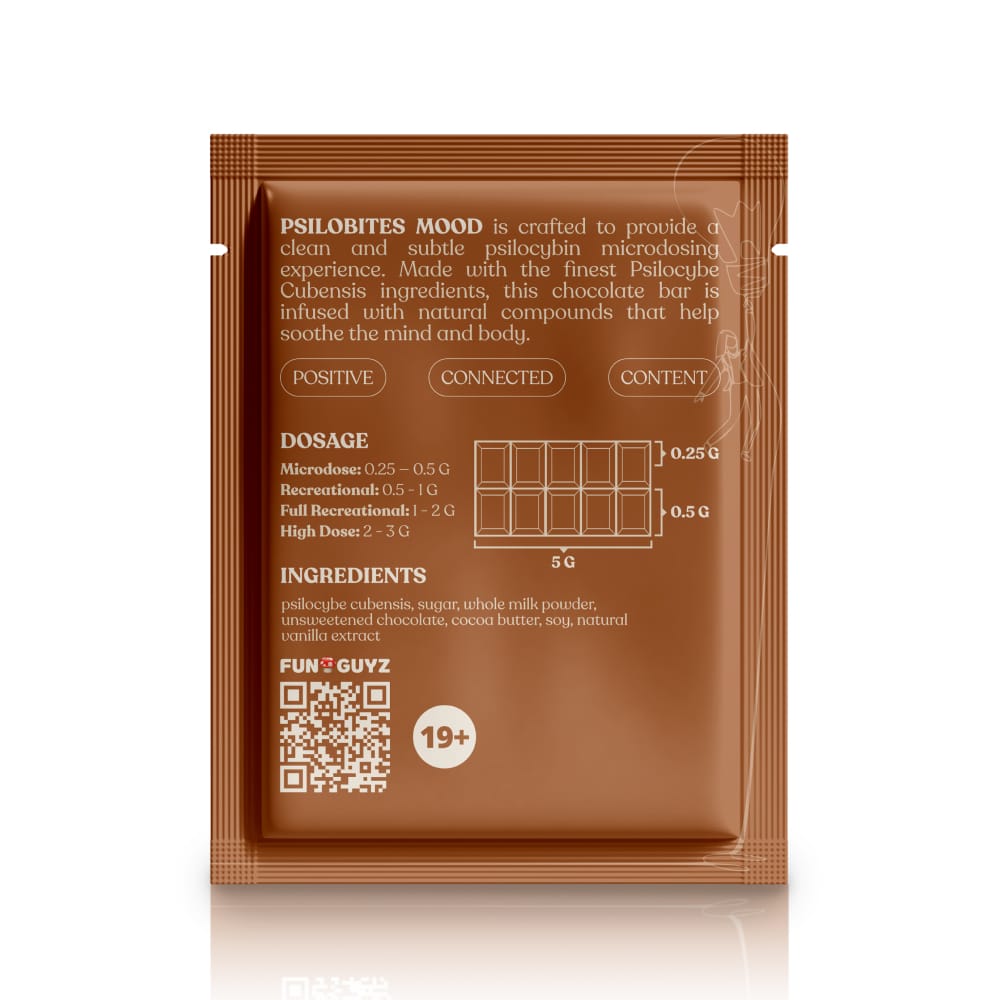 Psilobites Mood 5 G - Psilocybin Chocolate Bar